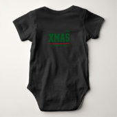Body Bodysuit de Noël personnalisé Baby Jersey (Dos)