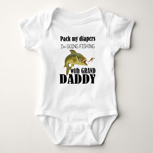 Body Bodysuit de Pêche Bébé Jersey (Devant)