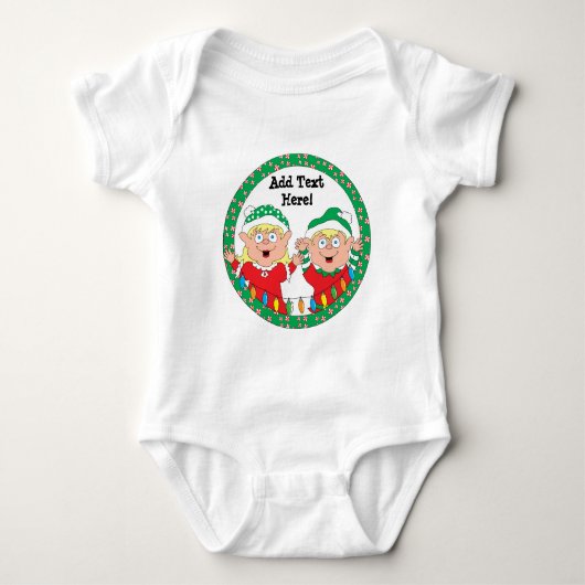 Body Bodysuit en jersey pour bébé de Noël (Devant)