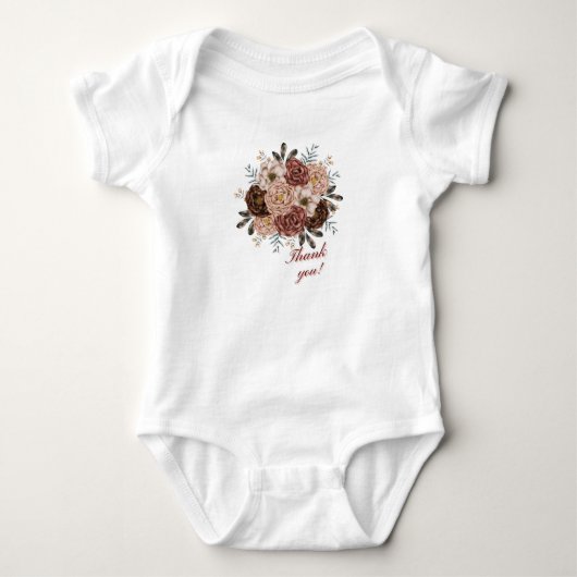 Body Bodysuit Floral Merci bébé. (Devant)