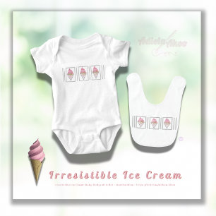 Body Bodysuit Irrésistible en crème glacée par Adiela A