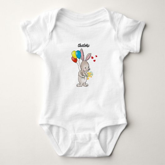 Body Bodysuit "Lapin avec Ballons" (Devant)