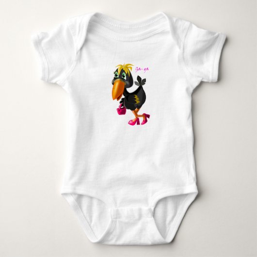 Body Bodysuit moderne Funny Bird Baby (Devant)