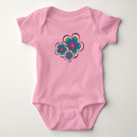Bodysuit monopièce pour bébé en fleurs particulièr