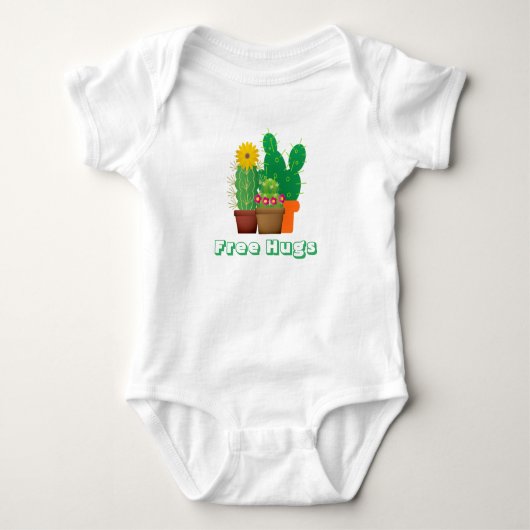 Body Bodysuit Motif bébé Cactus Hugs Gratuit (Devant)