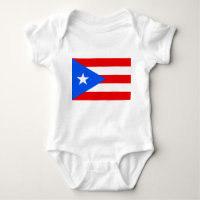 Bodysuit patriotique bébé avec drapeau Porto Rico