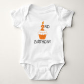 Body Bodysuit pour bébé 2e anniversaire (Devant)