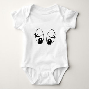 Body Bodysuit pour bébé amusant avec des yeux curieux