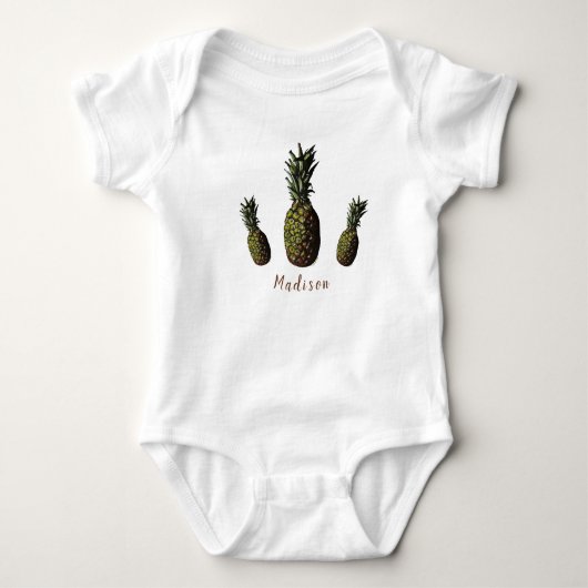 Body Bodysuit pour bébé ananas (Devant)