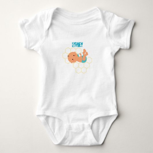 Body Bodysuit pour bébé au miel (Devant)