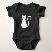 Body Bodysuit pour bébé chat blanc (Devant)