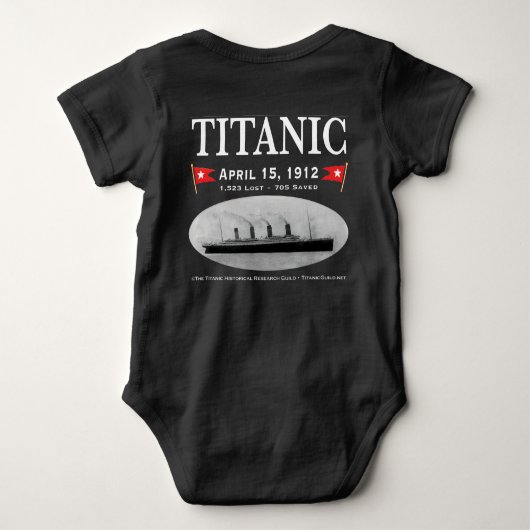 Body Bodysuit pour bébé de Titanic Ghost Ship (Dos)