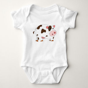 Body Bodysuit pour bébé de vache mignonne