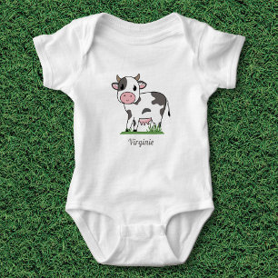 Body Bodysuit pour bébé de vache mignonne