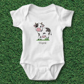 Body Bodysuit pour bébé de vache mignonne