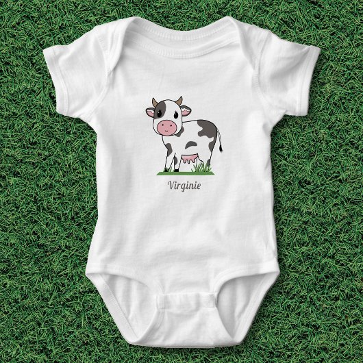 Body Bodysuit pour bébé de vache mignonne