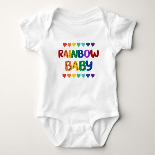 Body Bodysuit pour bébé design "Rainbow Baby" (Devant)