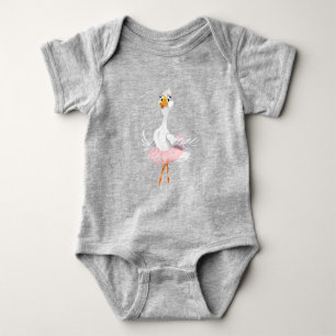 Body Bodysuit pour bébé drôle avec Ballerina Duck