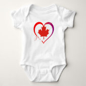 Body Bodysuit pour bébé fête du Canada (Devant)