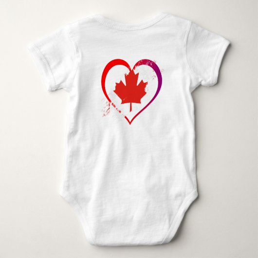 Body Bodysuit pour bébé fête du Canada (Dos)
