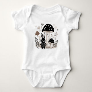 Body Bodysuit pour bébé lapin folk scandinave