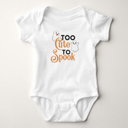Body Bodysuit pour bébé mignon Halloween Ghost (Devant)