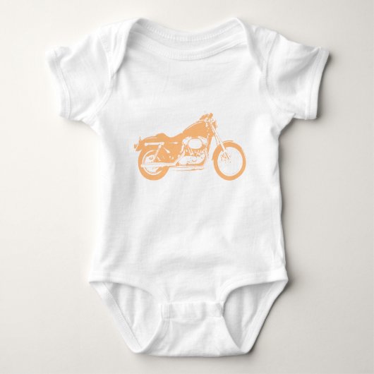 Body Bodysuit pour bébé moto jaune (Devant)