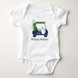 Body Bodysuit pour bébé personnalisé Marine & Green Gol