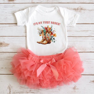 Body Bodysuit pour bébé pour le premier rodéo avec bott