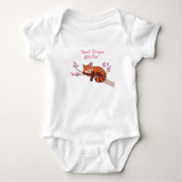 Bodysuit pour bébé "Sleepy Red Panda" personnalisa
