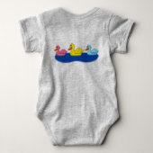 Body Bodysuit pour bébé trois canards (Dos)