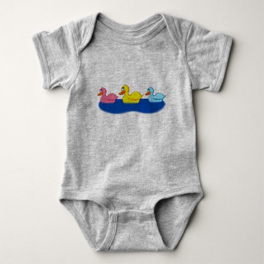Body Bodysuit pour bébé trois canards (Devant)