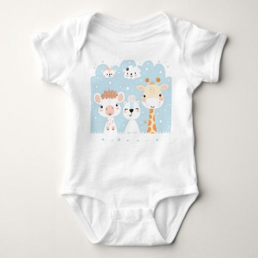 Body Bodysuit pour bébés animaux (Devant)