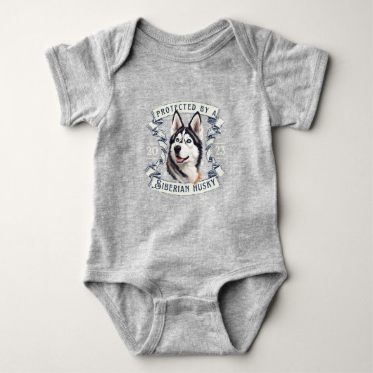 Body Bodysuit Sibérienne Husky Baby (Devant)