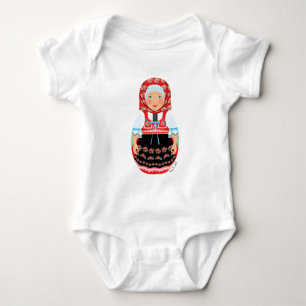 Body Bodysuit Tchèque Matryoshka Baby