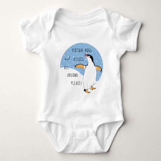 Body Bodysuit Virtual Hugs and Kisses Baby Jersey (Devant)