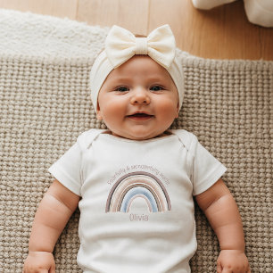 Body Boho Arc-en-ciel Naissance Personnalisée Chrétienn