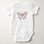 Body Boho Fleur de Fleuriste Naissance de Bébé (Dos)