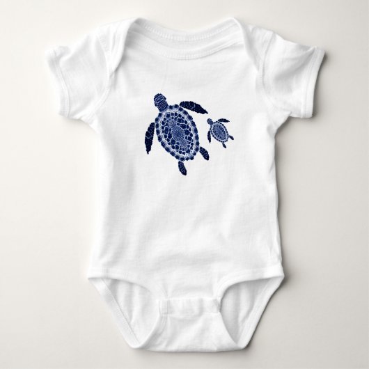 Body Boho Turtles Baby Jersey Bodysuit (Devant)