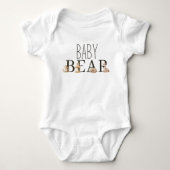 Body Boho Woodland Animaux Bébé Ours (Devant)