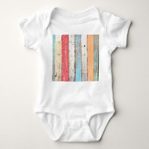 Body Bois vintage : Texture criquée multicolore.