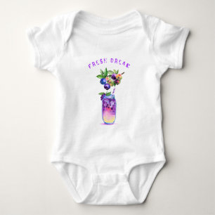 Body Boisson Blueberry fraîche Bodysuit bébé - Texte pe