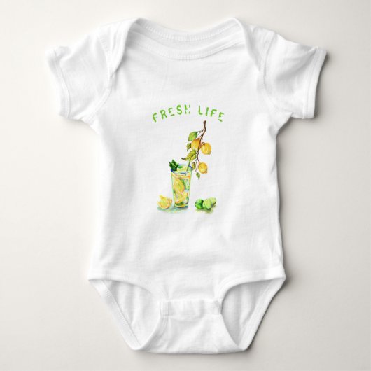 Body Boisson de citron frais Bodysuit pour bébé - Texte (Devant)