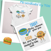 Body Bol de pois verts et un hamburger