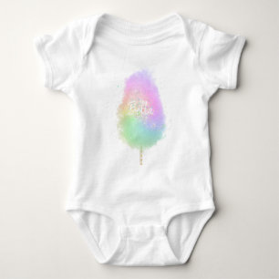 Body Bonbon de coton parties scintillant arc-en-ciel mi