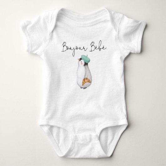 Body Bonjour Bebe Paris French Baby Bodysuit (Devant)