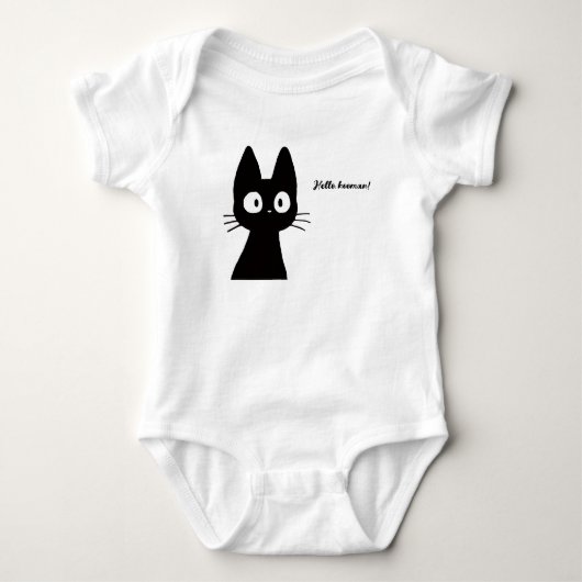 Body Bonjour Hooman Chat pour Bébé (Devant)