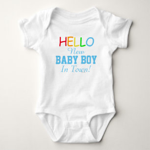 Body Bonjour Nouveau Baby Boy En Ville Baby Shirt