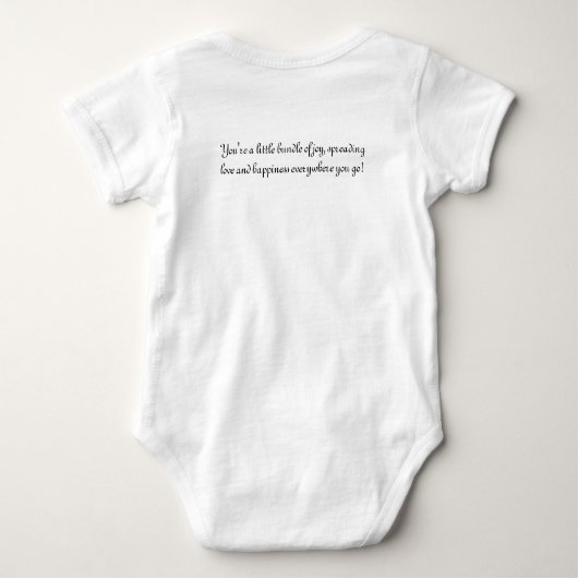 Body Bonjour petit bébé Bodysuit (Dos)