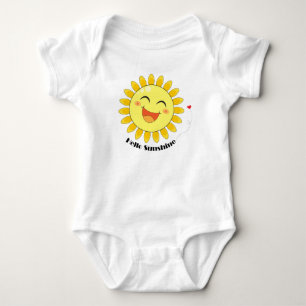 Body Bonjour Soleil Mignon Gribouillis de Soleil Art à